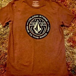 Mens Maroon Volcom Tshirt